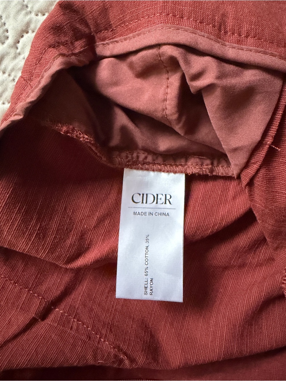 Cider Wide-Leg Medium Lightweight Pants in Deep Maroon - Picture 3 of 9